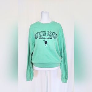 Myrtle Beach South Carolina Pacific & Co Sweatshirt Turquoise Womens Size Small